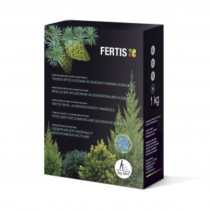 Komplekss mēslojums skujkokiem un dekoratīviem augiem FERTIS, 1 kg