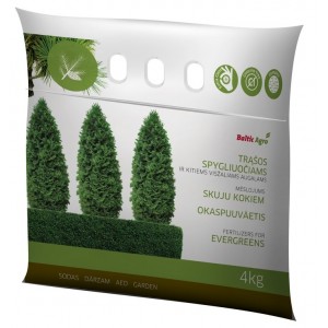 Mēslojums skujeņiem un citiem mūžzaļajiem augiem, 4 kg
