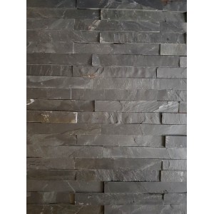 Akmens panelis "Black Matt" 15x60 cm, (1pak-0,81m2)