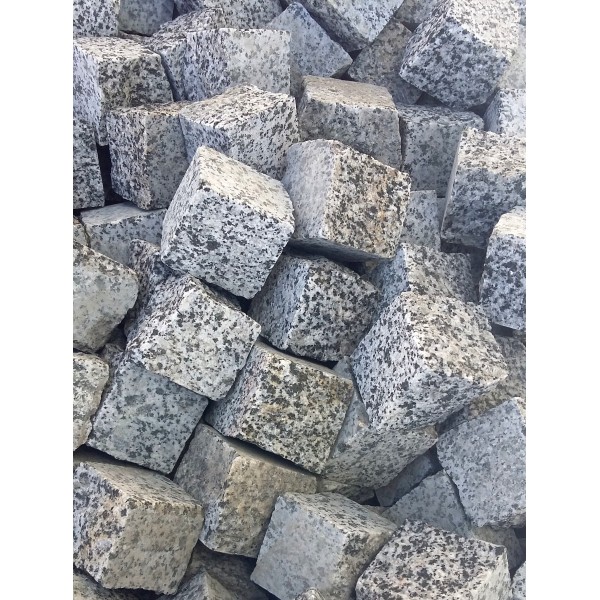Granīta bruģakmens zebra, ~5 x 5 x 5 cm, kg (Bigbag > 1 t  190 €/t)