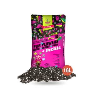 Komposta zeme puķēm ar perlītu, 16 l
