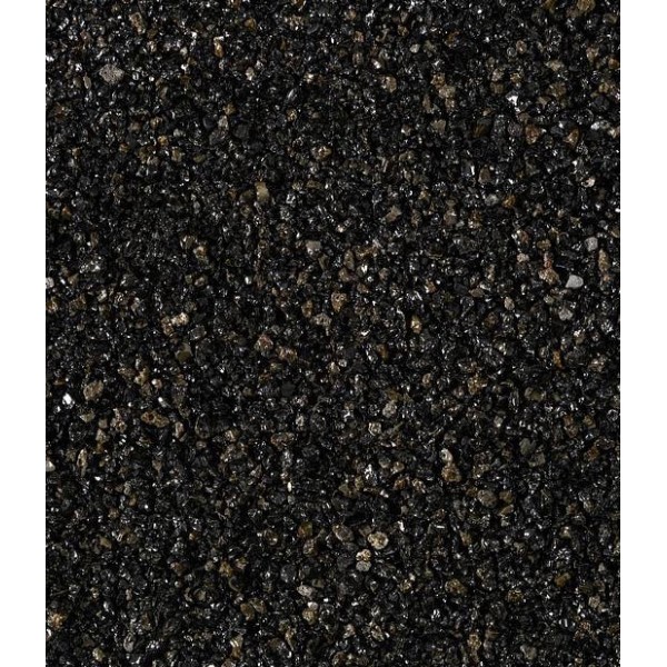 Melnas, spīdīgas dekoratīvās šķembas, 1/3 mm, 20 kg