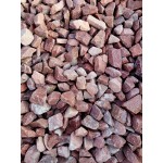 Sārtas kvarcīta šķembas, 5/8 mm, 20 kg
